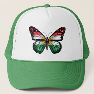 Kurdistan butterfly monarch flag trucker hat