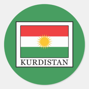 Kurdistan Classic Round Sticker