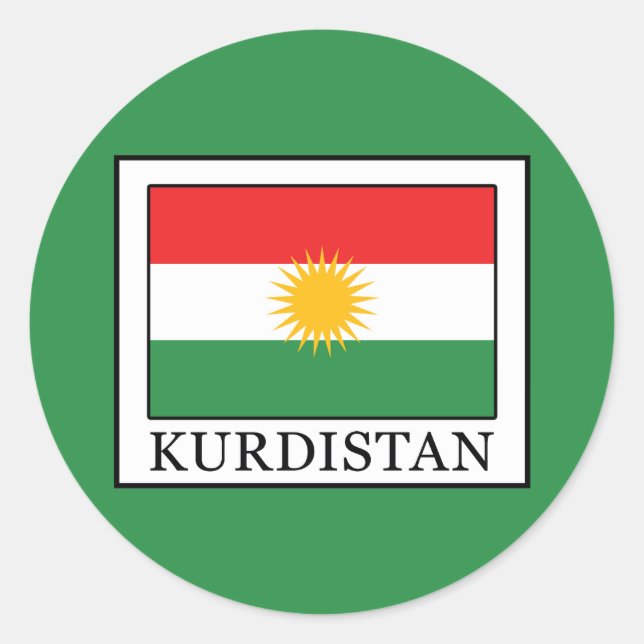 Kurdistan Classic Round Sticker (Front)