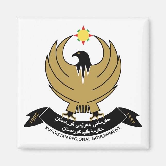 Kurdistan Coat of Arms Magnet (Front)