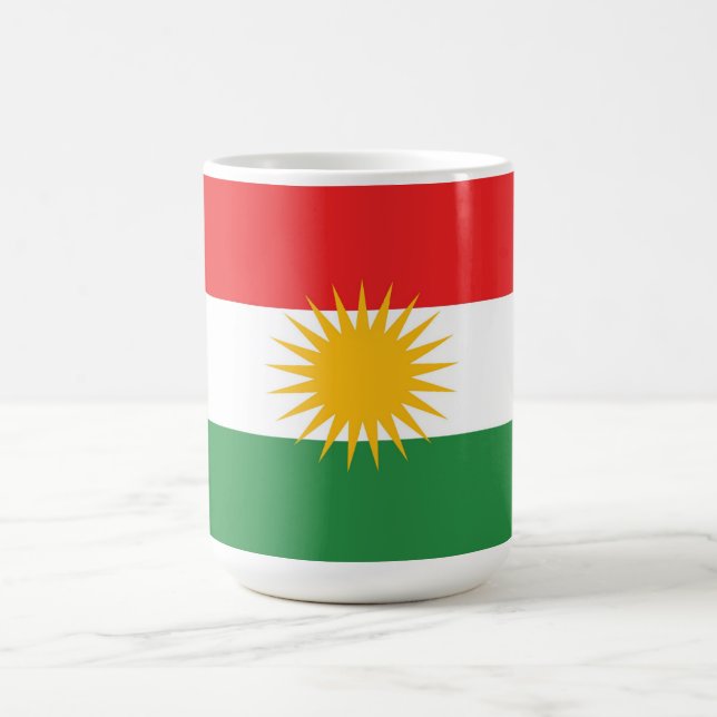 Kurdistan ethnic flag coffee mug (Center)