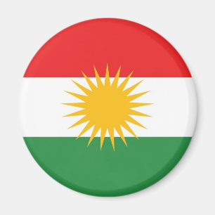 Kurdistan ethnic flag magnet