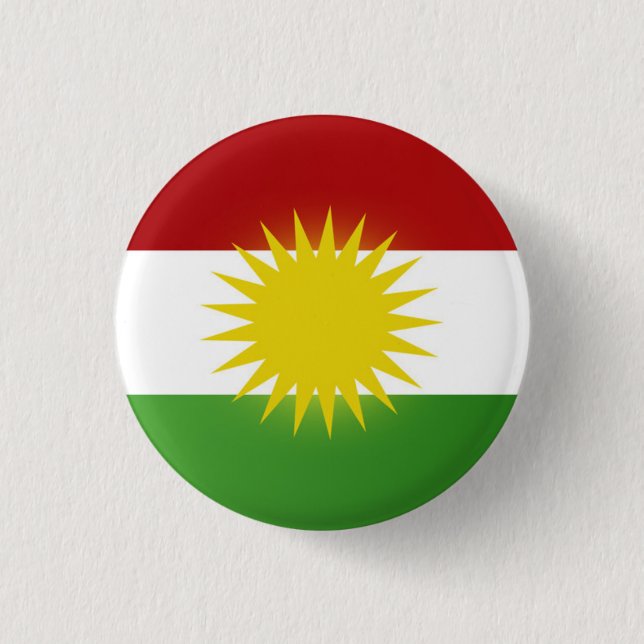Kurdistan flag badge (nîşan) (Front)