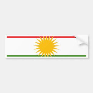 Kurdistan Flag Bumper Sticker