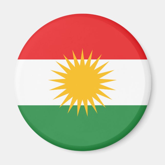 Kurdistan Flag Magnet (Front)