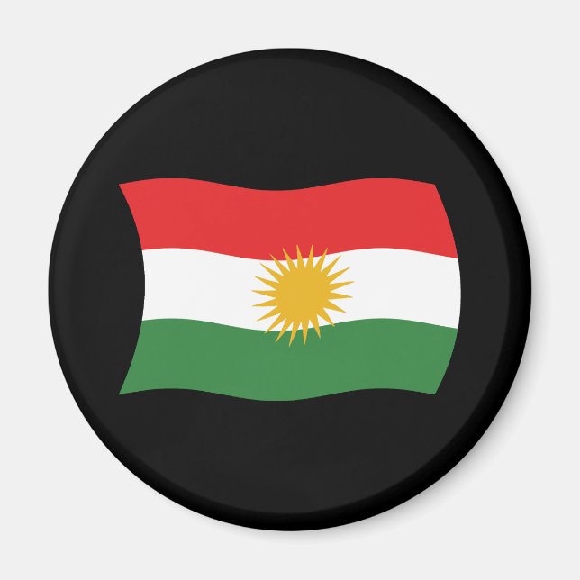 Kurdistan Flag Magnet (Front)