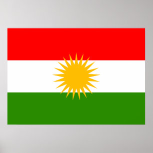 Kurdistan Flag Poster