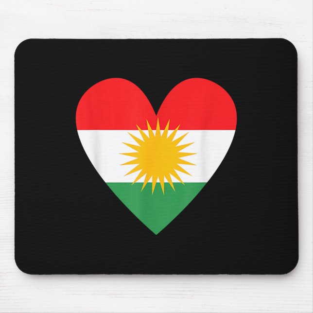 Kurdistan Gift Kurd Her Biji Newroz Kurdish Rojava Mouse Pad (Front)