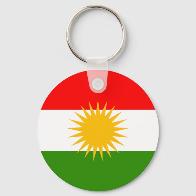Kurdistan High quality Flag Key Ring (Front)