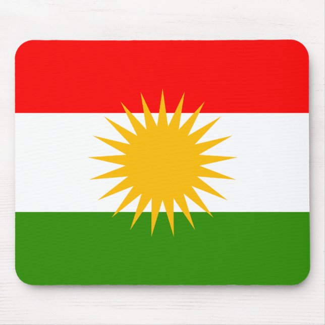 Kurdistan High quality Flag Mouse Pad (Front)