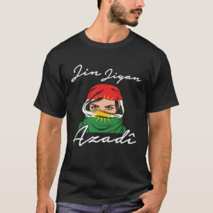 Kurdistan Jin Jiyan Azadi Flag T-Shirt