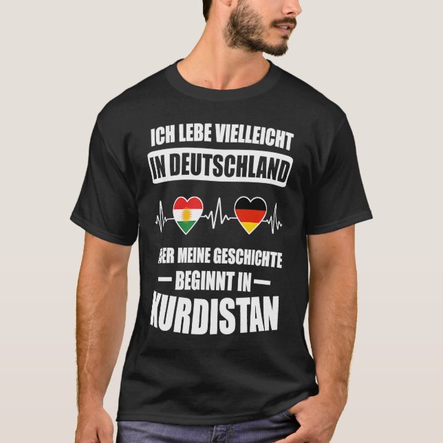 Kurdistan Kurdi Kurde Rojava T-Shirt (Front)