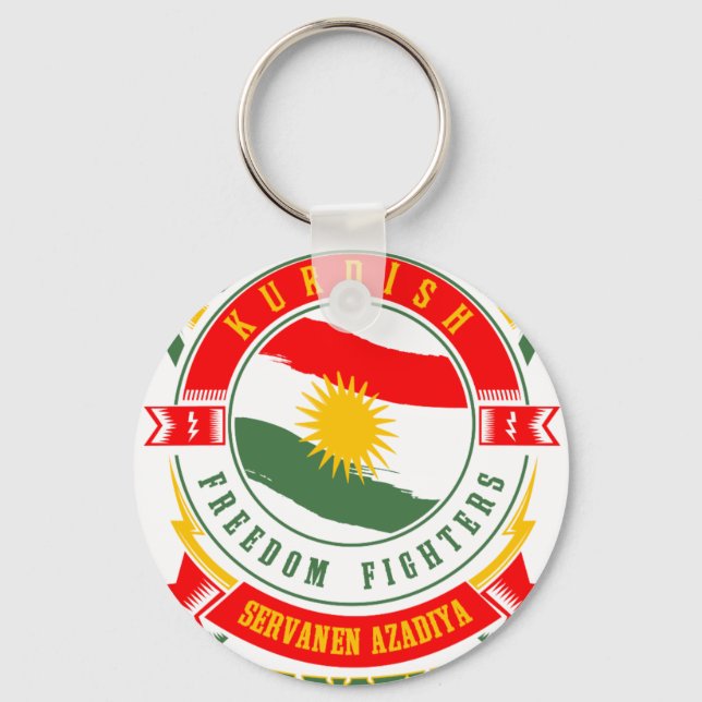 kurdistan KURDISTAN Peshmerga Freedom Warrior Key Ring (Front)