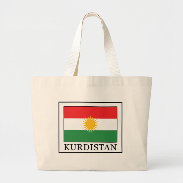 Kurdistan Large Tote Bag (Front)