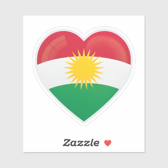Kurdistan  Love Flag  (Sheet)
