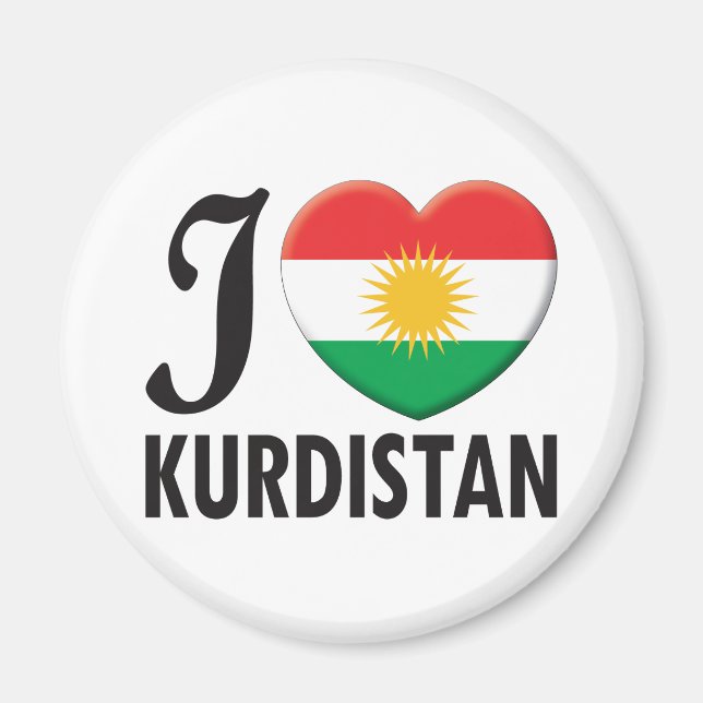 Kurdistan Love Magnet (Front)