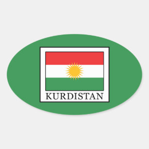 Kurdistan Oval Sticker