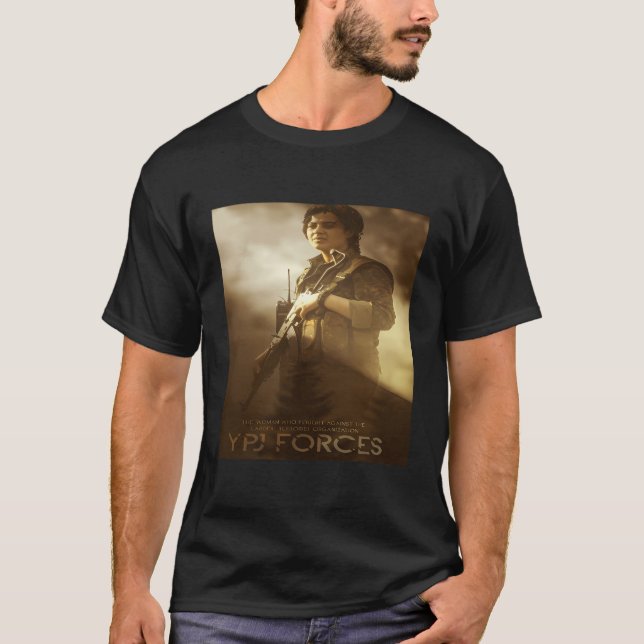 Kurdistan Rojava Ypg Ypj T-Shirt (Front)