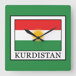 Kurdistan Square Wall Clock