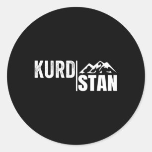 Kurdland Kurdish Kurds Kurdistan Classic Round Sticker