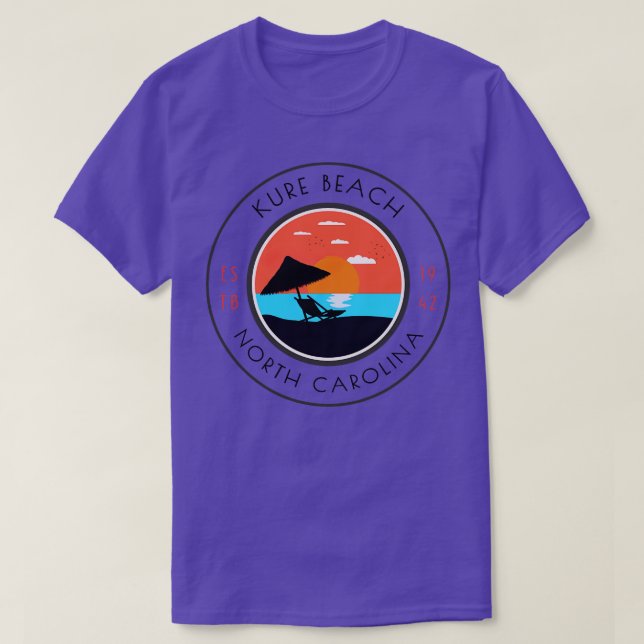 Kure Beach NC Summertime Relaxation T-Shirt (Design Front)