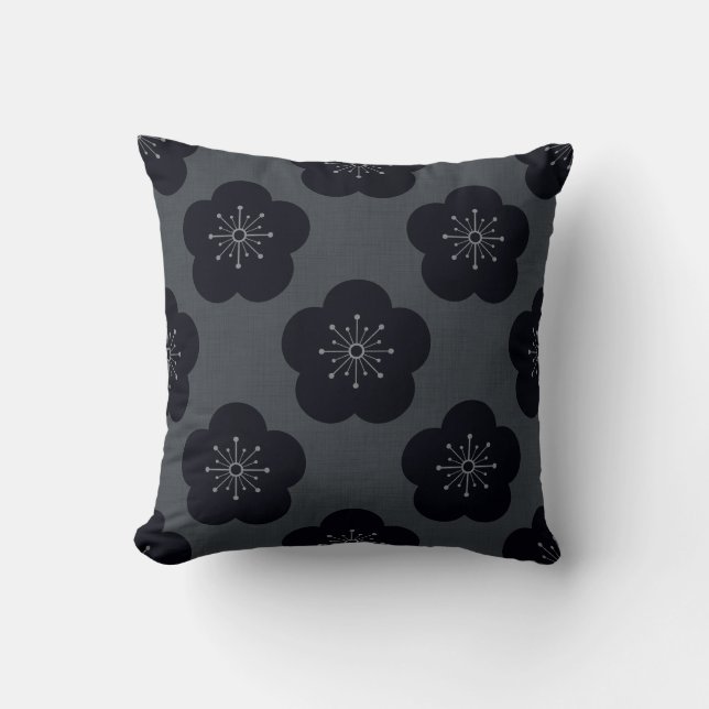 KURO UME - Bold-Gray Cushion (Front)