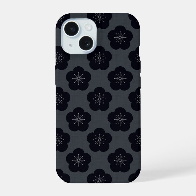 KURO UME - Bold-Gray iPhone 15 Case (Back)