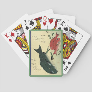 Kurodai & Akadai - Hiroshige's Japanese Fish Print Playing Cards