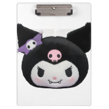 Kuromi and My Melody plushie clipboard