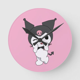 Kuromi Wall Clock – Cute Sanrio-Inspired Room Deco