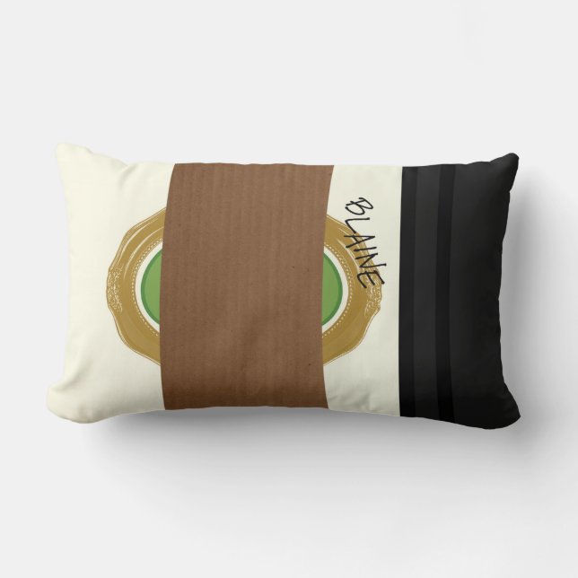 Kurt and Blaine's Coffee Lumbar Cushion (Front)
