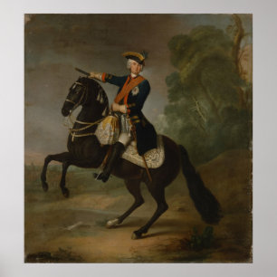 Kurt Christoph Graf von Schwerin on horseback Poster