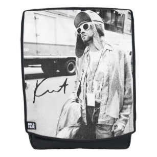 Kurt Cobain Black and White Backpack