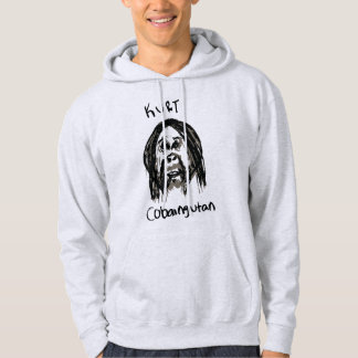 Kurt Cobain Hand Drawn Grungy Hoodie