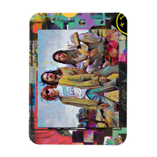 Kurt, Dave & Chris Square  Magnet