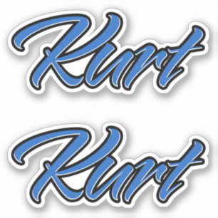 Kurt Name blue Sticker Sticker Sticker Sticker
