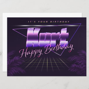 Kurt Name First Name pura retro card Birthday