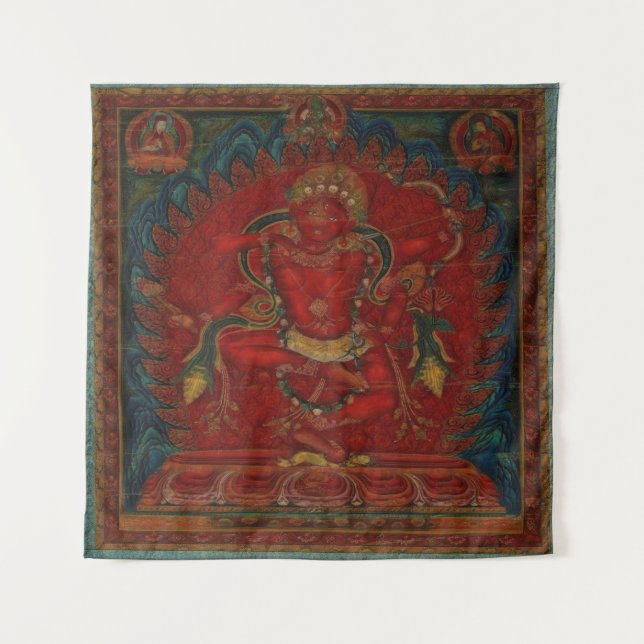 Kurukulla from Tibetan Buddhism  Tapestry (Front)