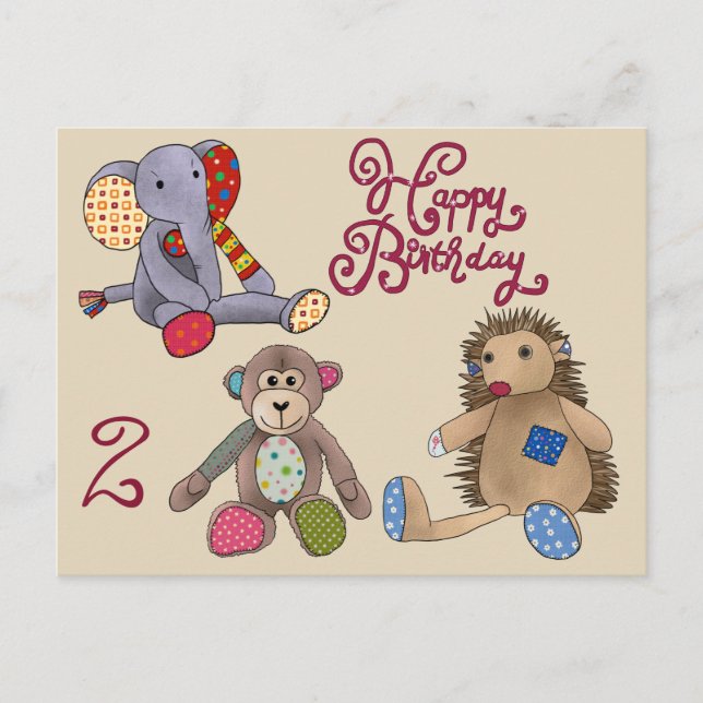 Kuscheltiere Postcard (Front)