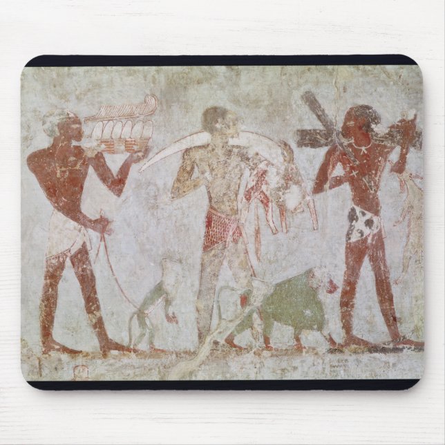 Kushites carrying tributes of gold mouse pad (Front)