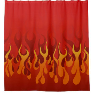 Kustom Flames Shower Curtain