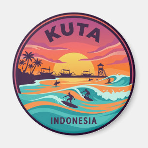 Kuta Beach Indonesia Magnet