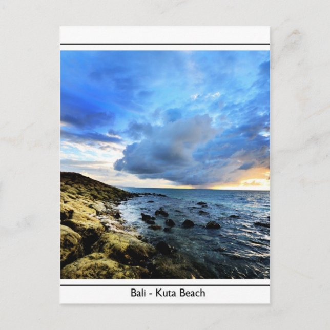 Kuta in a storm postcard (Front)