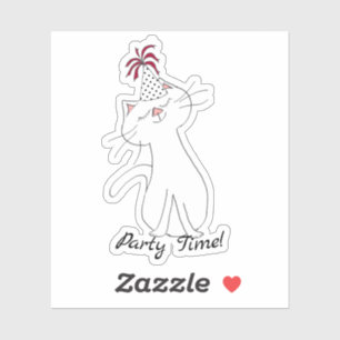 Kute Kitty White Cat Party Hat