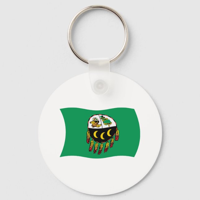 Kutenai Tribe Flag Keychain (Front)