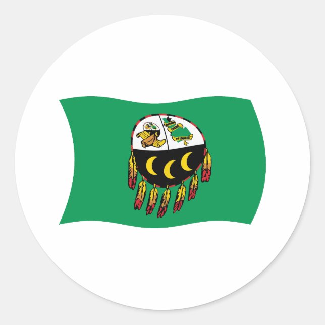Kutenai Tribe Flag Sticker (Front)