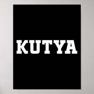 Kutya Food Design For Men Women Kids Funny Kutya Poster