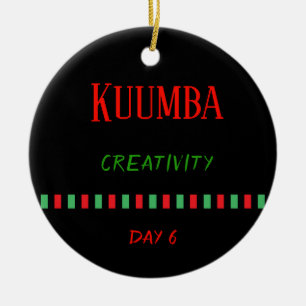 Kuumba - Kwanzaa Day 6   Ornament