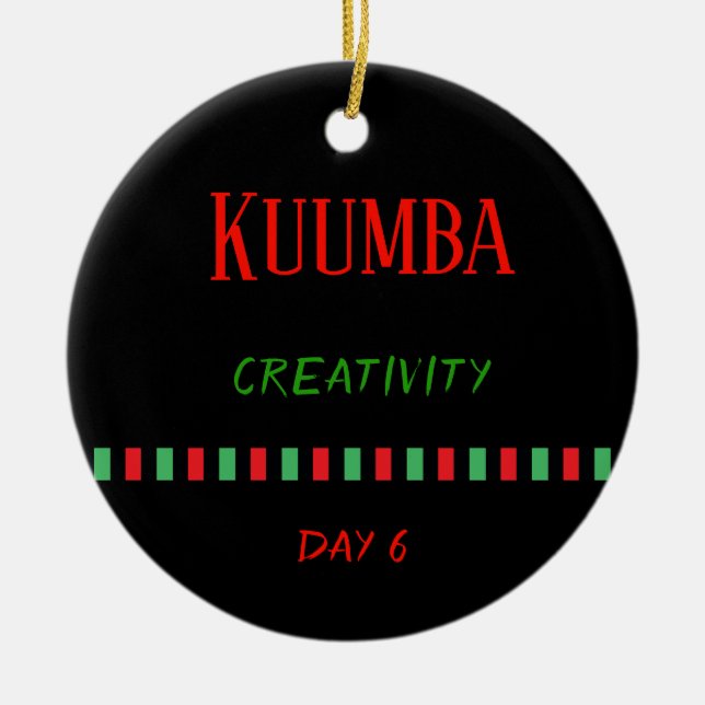Kuumba - Kwanzaa Day 6 | Ornament (Front)