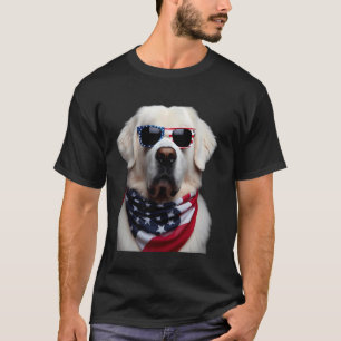 Kuvasz Dog 4th Of July American Independence Day O T-Shirt